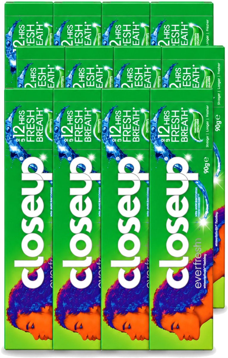 12 x Close Up - Menthol Paradise Tandpasta - Verfrissende Mentholsmaak - 90 g - Voordeelverpakking - 12 stuks