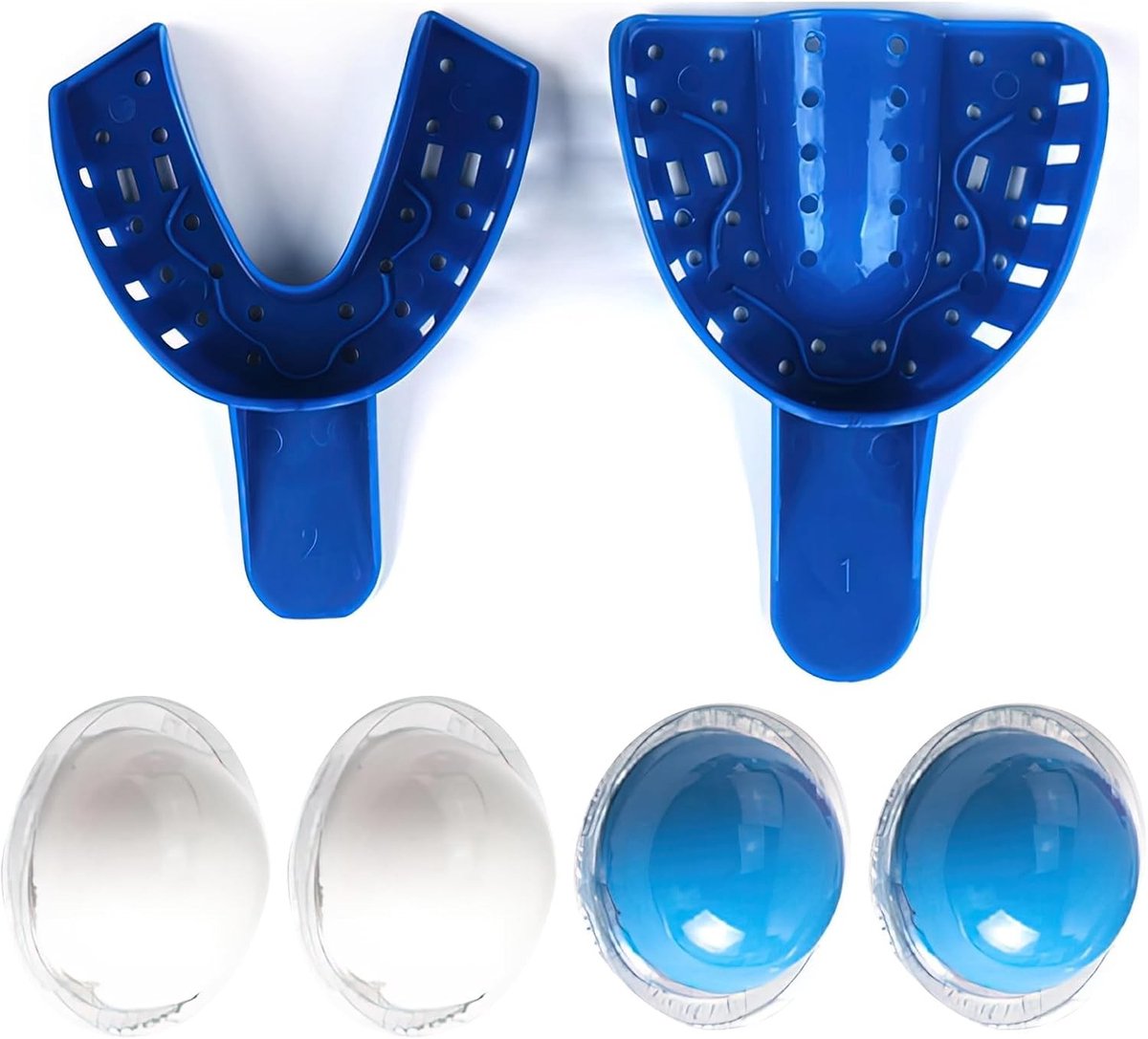Complete Tandheelkundige 3D Printset met Gips, Mallen voor Boven- en Onderkaak en Moulding Lepel