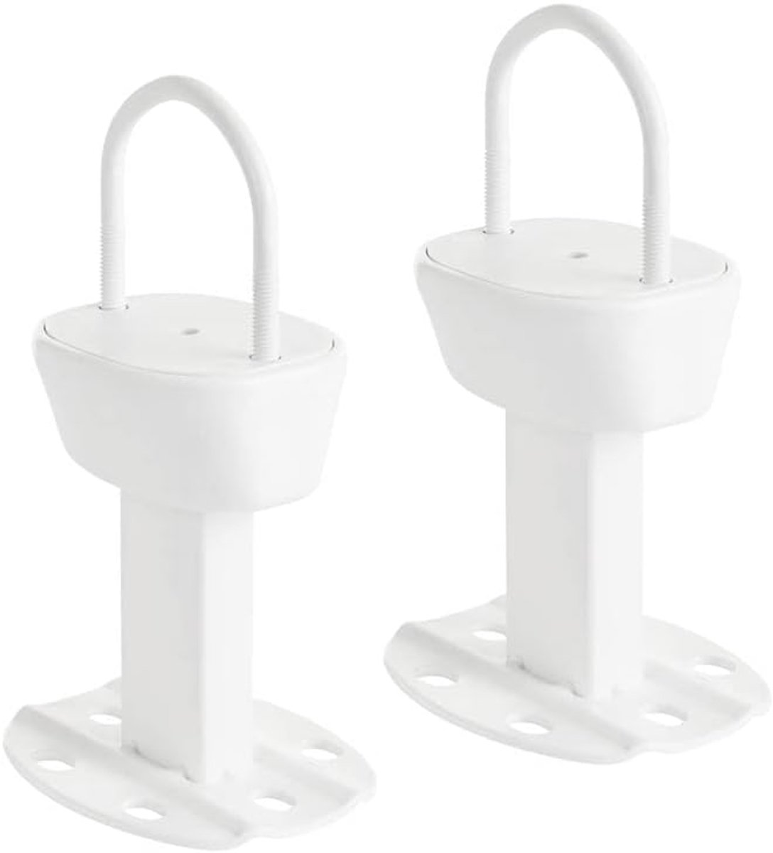 2 vloerbevestigingen voor buisradiator - voet met anti-lossysteem voor meerkolomsradiator - Maximale capaciteit 200 kg per bevestiging