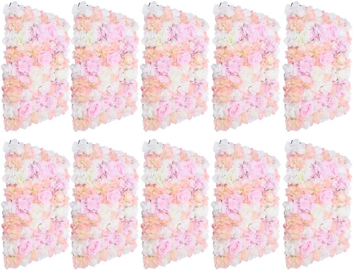 Kunstbloemen, wandkunstplanten, bloemenachtergrond, 40 x 60 cm, bloemen, wanddecoratie, bloemenpaneel voor bruiloft, kinderkamer, kamer, wooncultuur