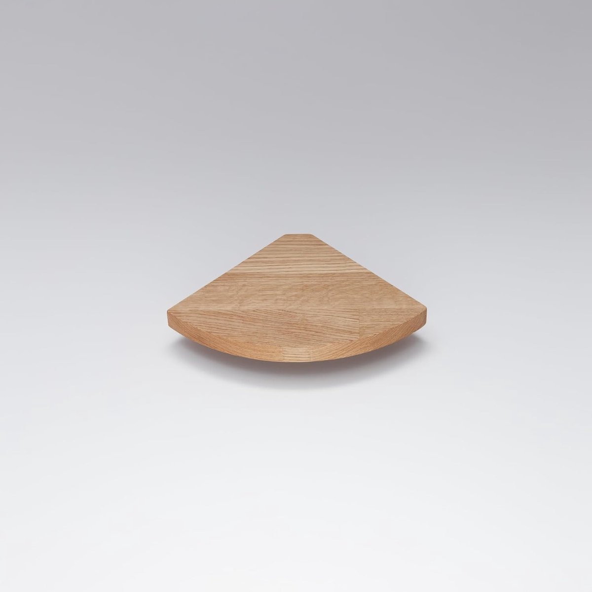 Zwevende plank, badkamer, hoekrek, hangend, klein, rustiek kruidenrek, wandhoek (licht eiken, 18 cm)