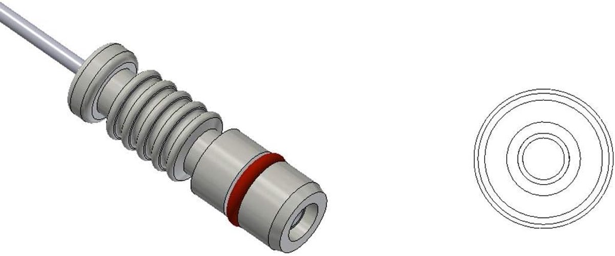 Made in Germany, waarschuwingscontact, slijtage-indicator, Brake Wear Indicator, 1 stuk.