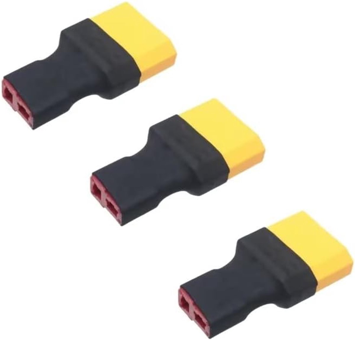 3 stuks Deans T-stekker bus naar XT90 mannelijke stekker adapter voor RC Lipo NiMH-oplader