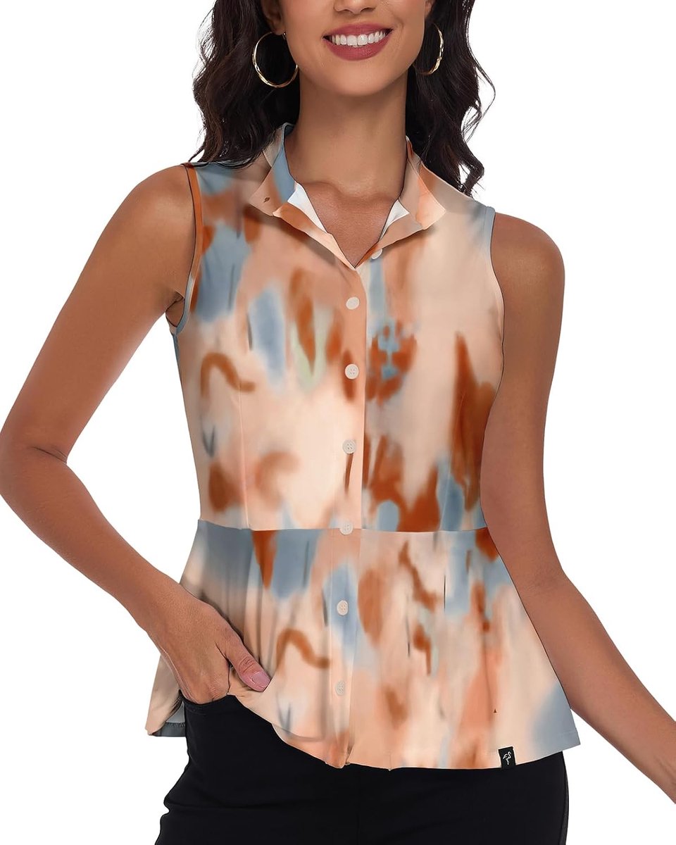 Blouse dames elegante opstaande kraag peplum blouse mouwloos poloshirt golf polo tank top zomer bovendeel ademend hemdblouse