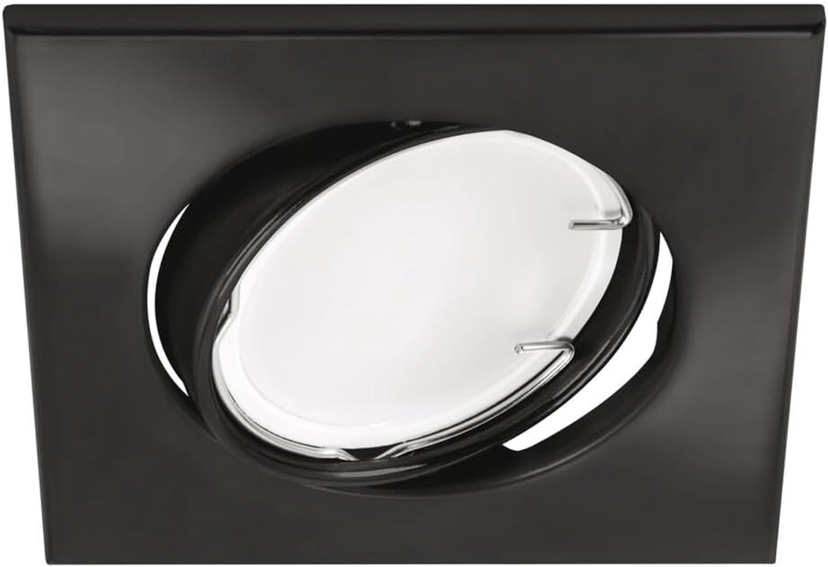 inbouwring GU10 50 W IP20 Ø88 zwart bonus struik