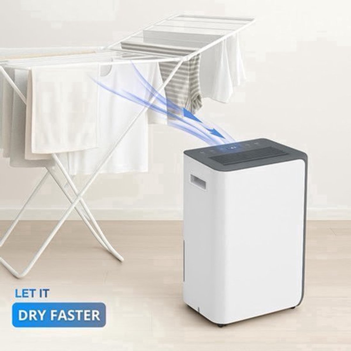 Luchtontvochtiger – Ontvochtiger – Vochtvreter – Luchtzuiveraar – Ontvochtigingsapparaat – 16 Liter Reservoir – Automatische Uitschakeling