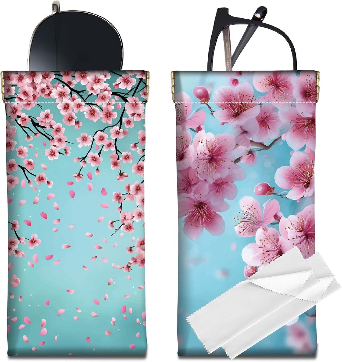 Dailygoods - Draagbare Lederen Brillenkoker met Luipaardpatroon