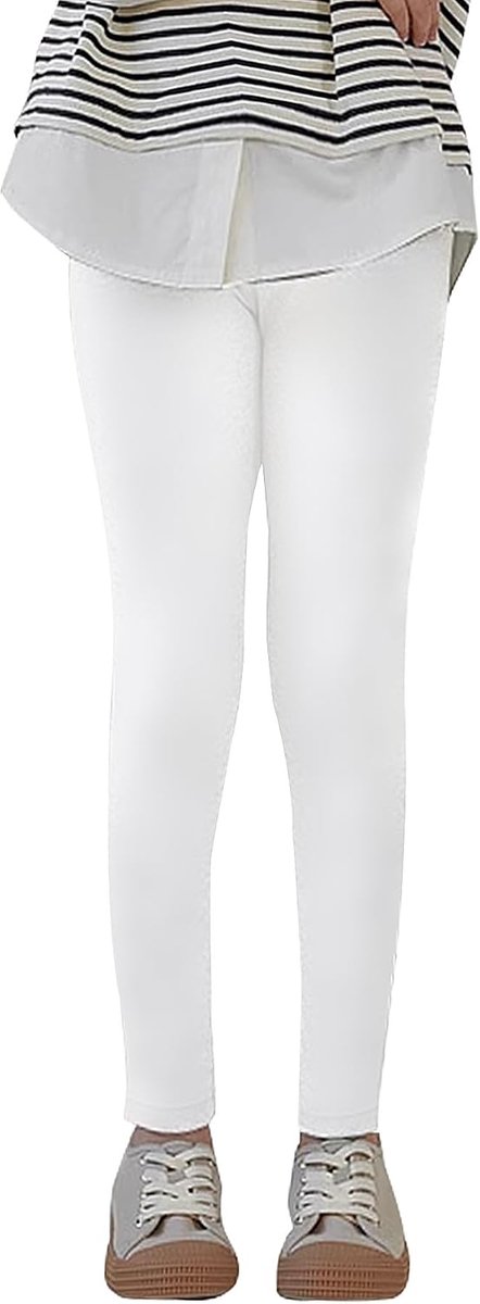 2708 Sportlegging voor meisjes, katoen, comfortabele dansbroek, elastische fitnessbroek, basic voor kinderen, 1 stuk