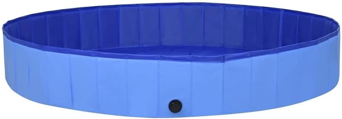 Hondenzwembad, opvouwbaar, 300 x 40 cm, pvc, kinderbadje, blauw