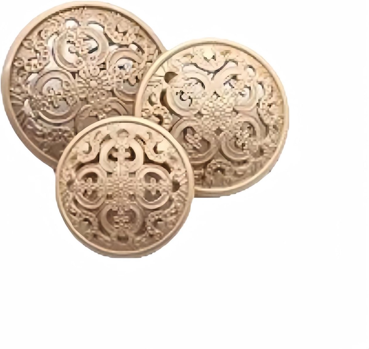 Knopen zwart zilver goud ronde decoratieve knoop voor kleding naai accessoires