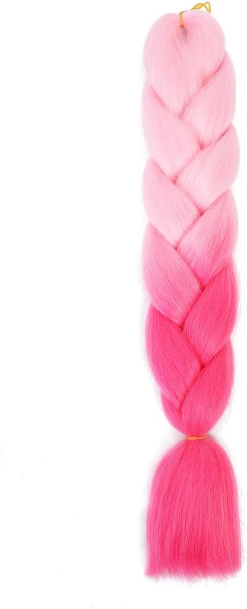 Extensions, vlechten extensions blond, 70 cm, ombre roze, invlechten haarvlechten, extensions voor haar, box vlechten voor vlechten, haarstrengen om te vlechten