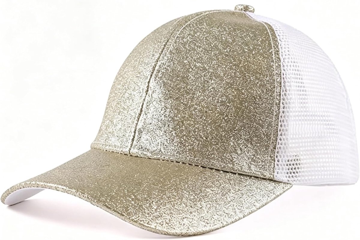 Honkbalpet voor meisjes, glitter, baseballpet, net, glanzende paardenstaart, hoeden, verstelbare zonnehoed, zomer, baseballpet, coole pet, zomer, zonnepet, outdoor