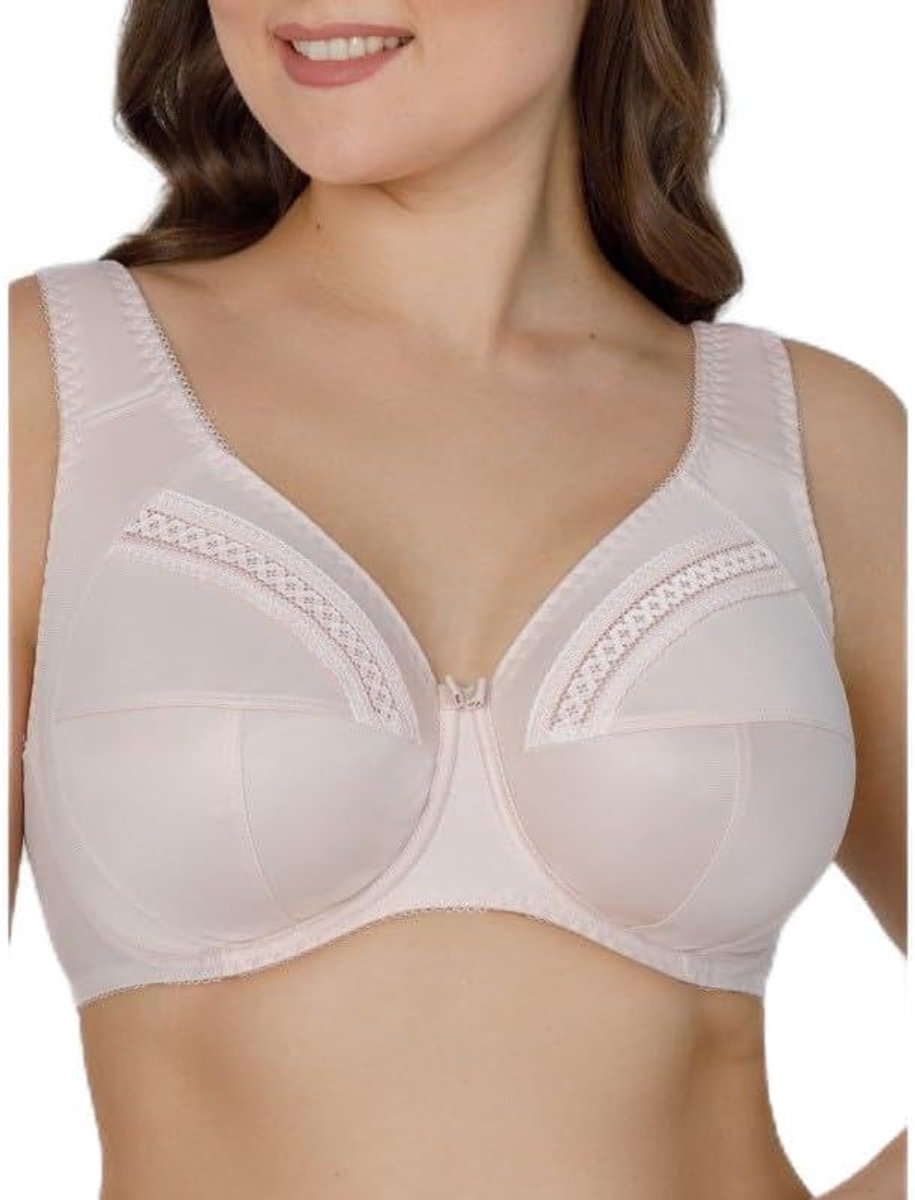 beha voor dames met beugel, zachte vochtregulerende damesbeha, ondersteunende comfortabele beha voor dames, grijs, 95F