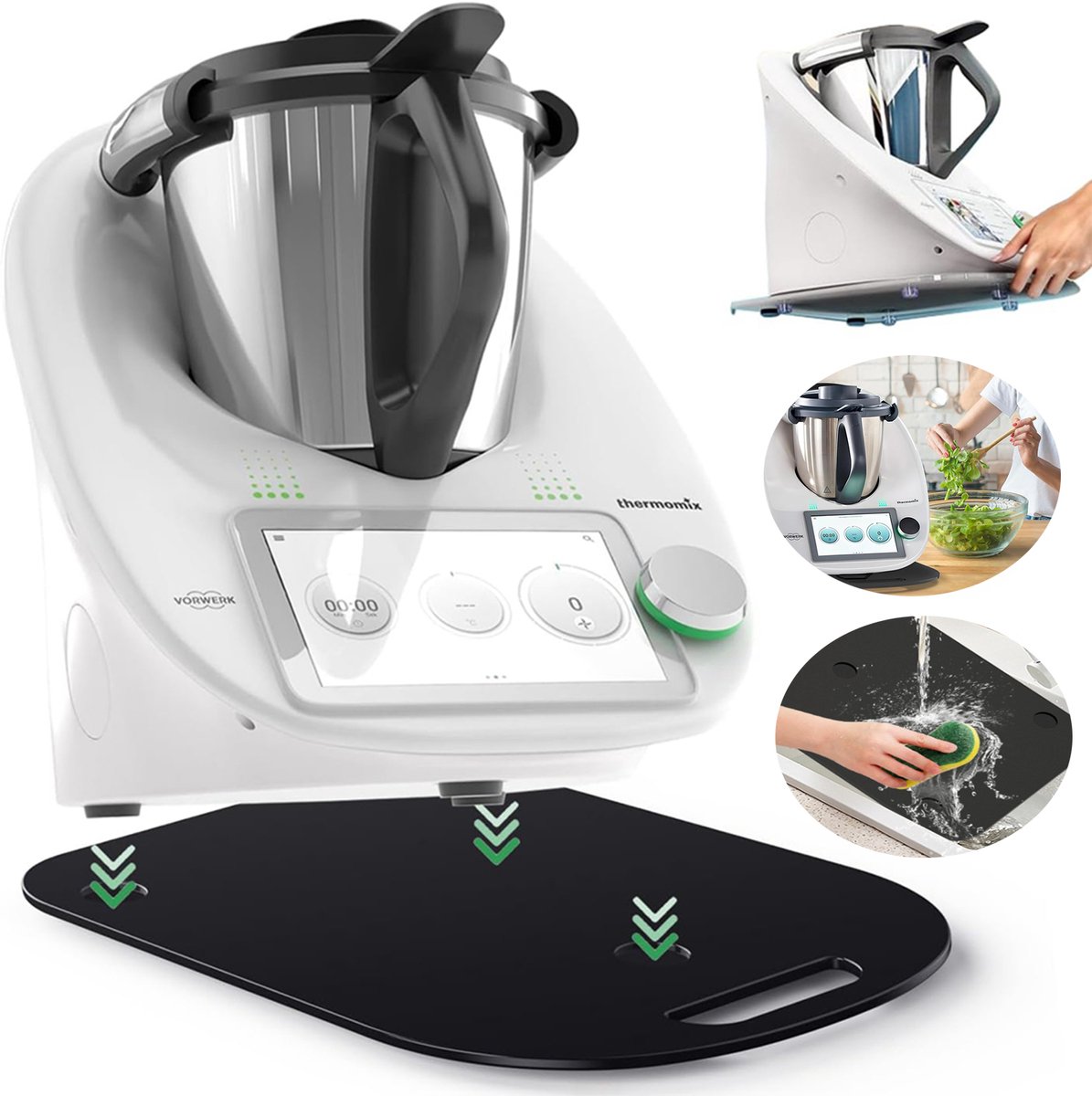 Transferplank, Voor Thermomix Tm6 Tm5, Accessoires Voor de Bescherming Van Keukenwerkbladen, Moeiteloos Verhuizen.