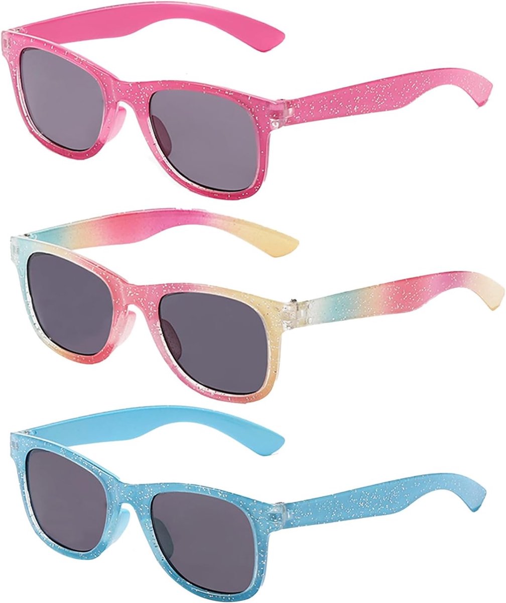 Zonnebrillen UV 400 beschermende zonnebrillen voor jongens meisjes zomer leuke zonnebril voor party, strand, reizen