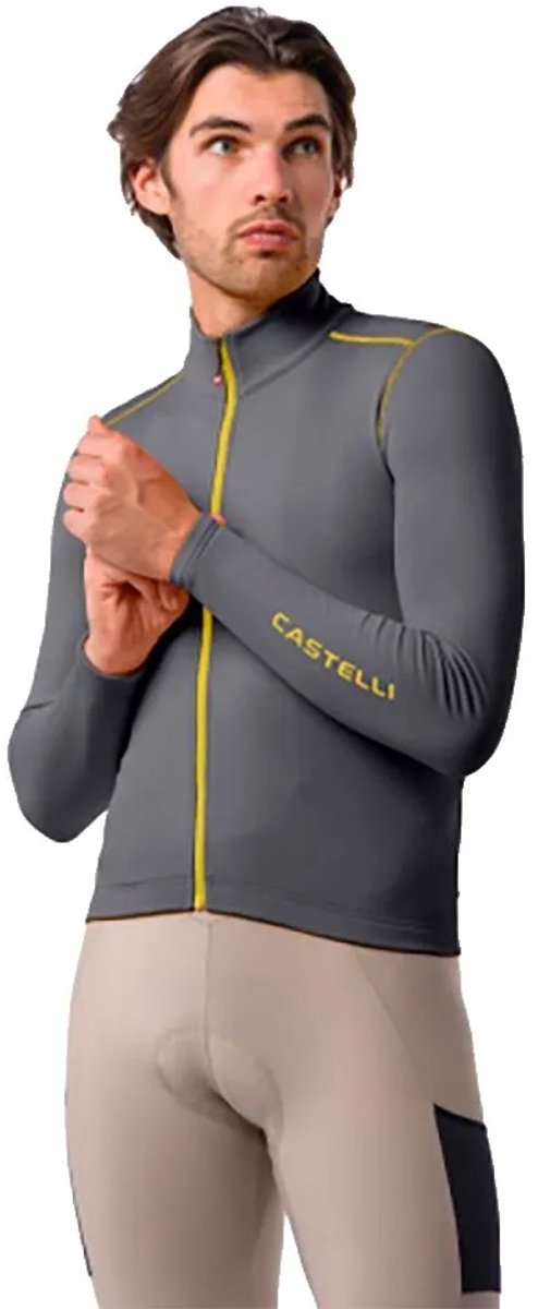 Castelli Unlimited Trail 2 Korte Mouw Wielertrui Grijs L Man