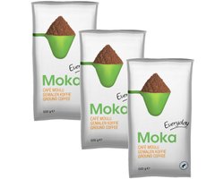 Moka Everyday - Multipack - Gemalen Koffie - 1500g (3x500g)