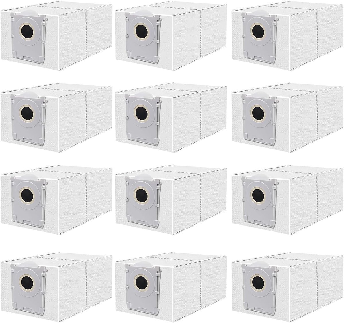 12 stuks actieve kool stofzuigerzakken voor Ecovacs DEEBOT X8 PRO Omni / X8 OMNI / T50 PRO Omni / T50 MAX PRO Omni / T50 Omni robotstofzuiger