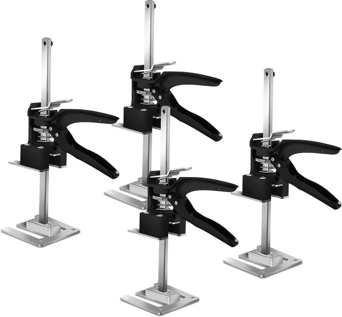 Armlift, 4 stuks, montagegereedschap, hefgereedschap, 30 cm, hoogteregelaar tot 240 kg, handhefgereedschap, deur- en houten plaathefbrug