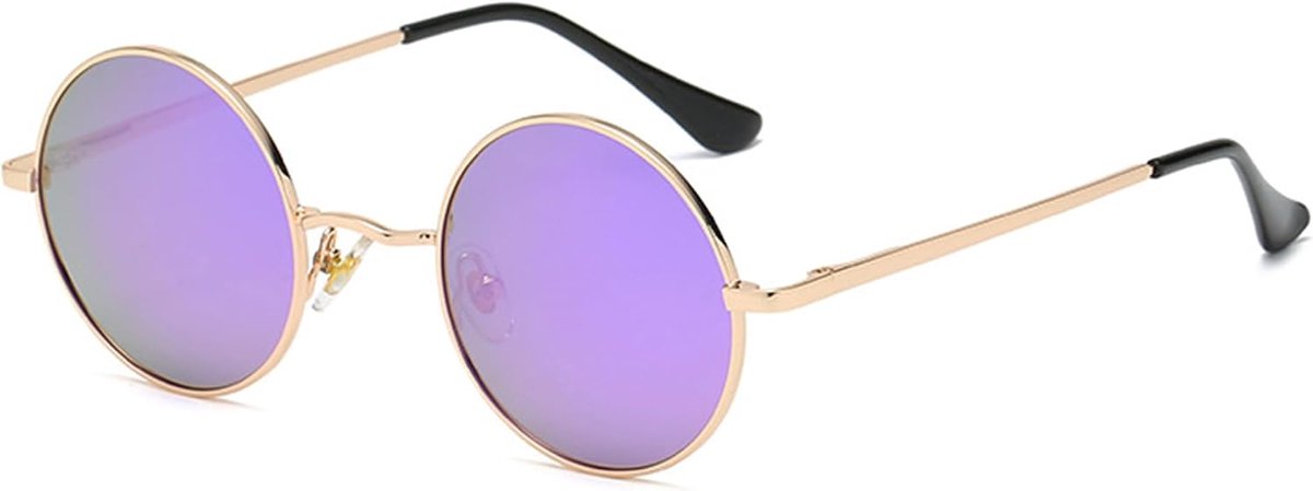 Zonnebril Ronde Heren Dames Gepolariseerd UV400 Metalen Frame Klassieke Retro Bril