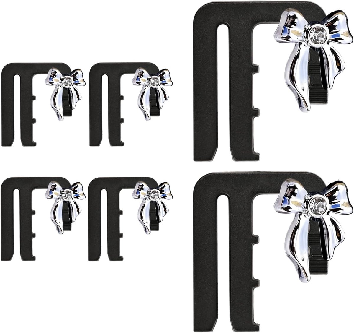 6 Stuks Tailleversteller Clips, Vlindervormig, Naadloos, Verstelbare Broekclips voor Jeans, Shorts en Rokken