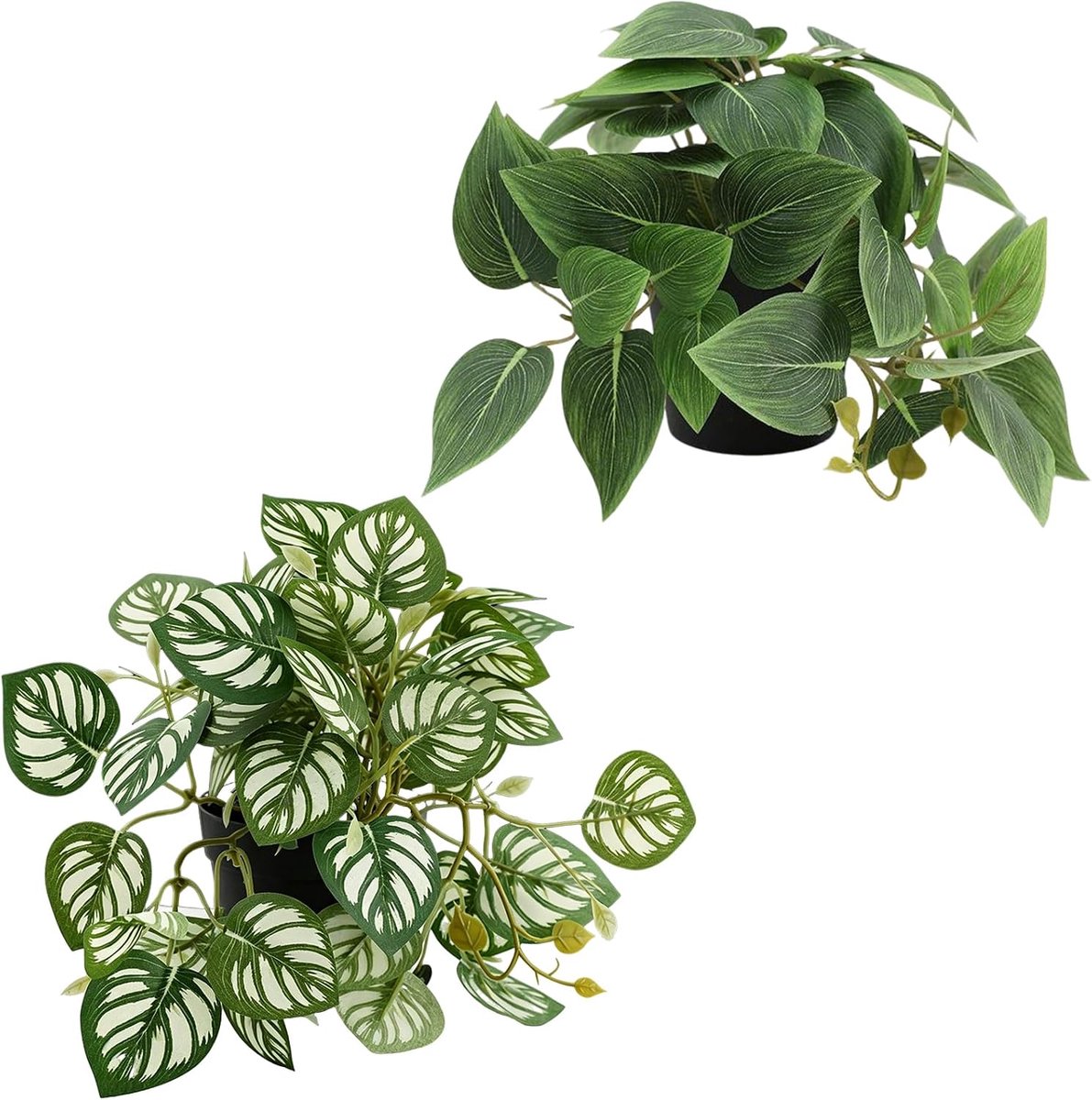 Kunstplanten, kunstmatige mini-potplant, kunstmatige klimop