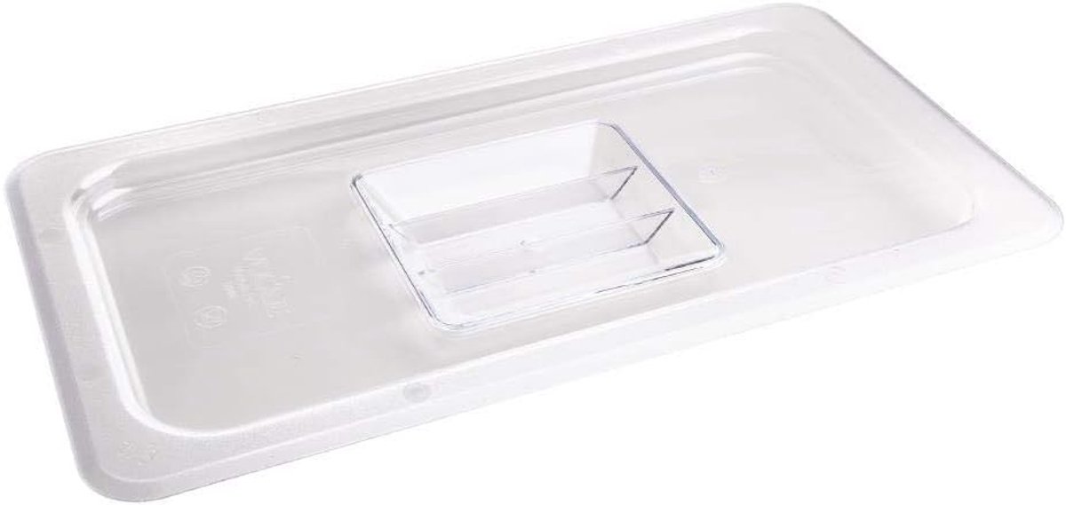 U246 Polycarbonaat 1/3 Gastronorm deksel, 325 mm L x 176 mm W, helder