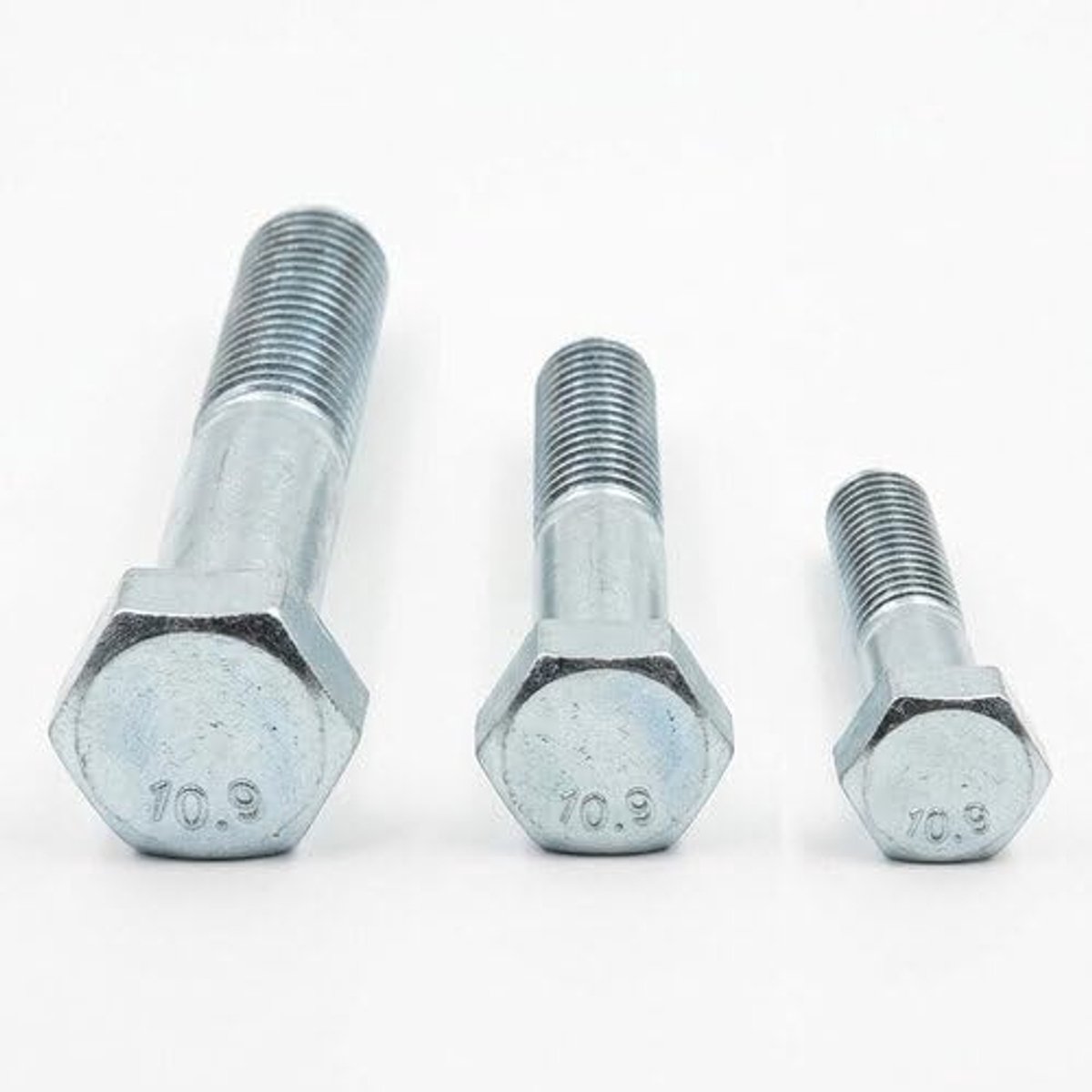 Sechskantschrauben DIN 931 ISO 4014 Stahl 10.9 verzinkt mit Schaft – Maschinenschrauben hochfest (M16 x 85 mm, 5 Stück)