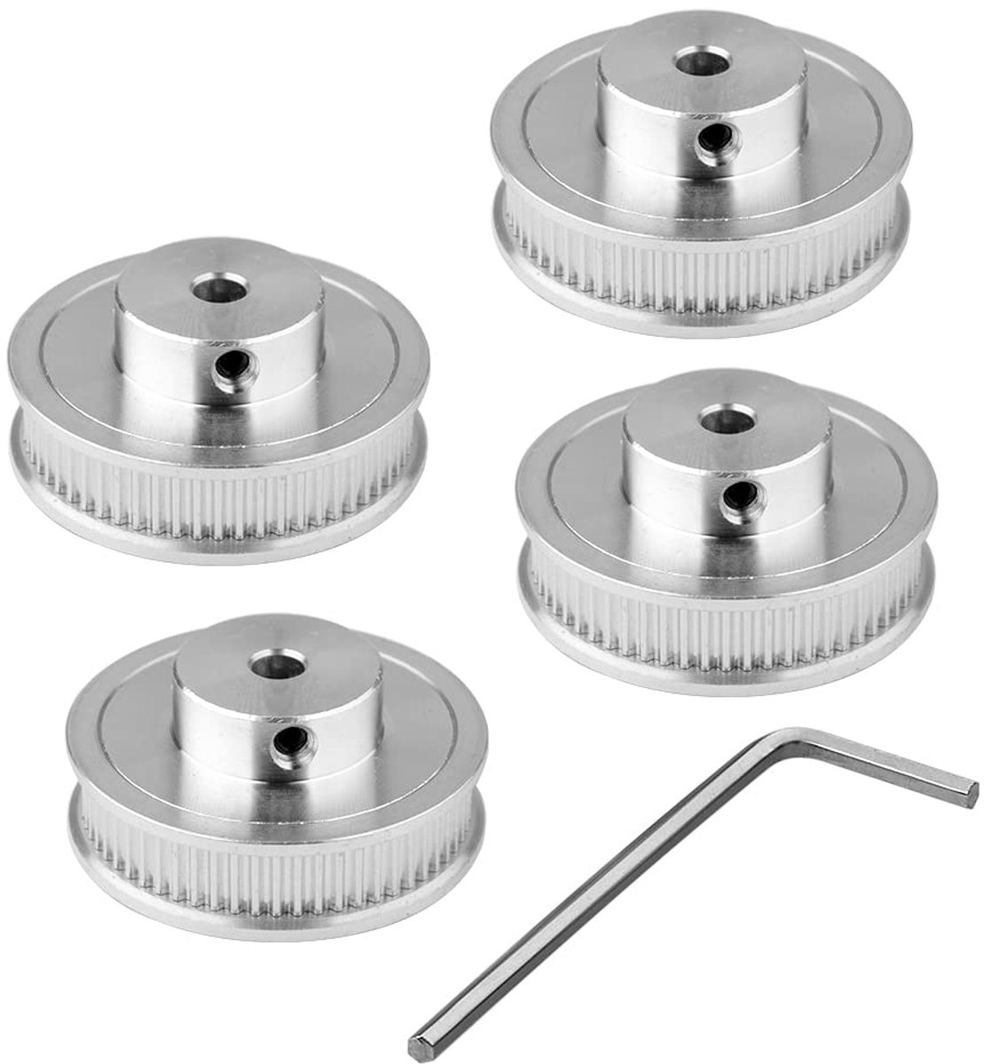 GT2, 60 tanden, 5 mm, boring, tandriemschijf, synchrone wiel, GT2, timing pulley voor 3D-printer GT2 tandriem, 6 mm brede riem