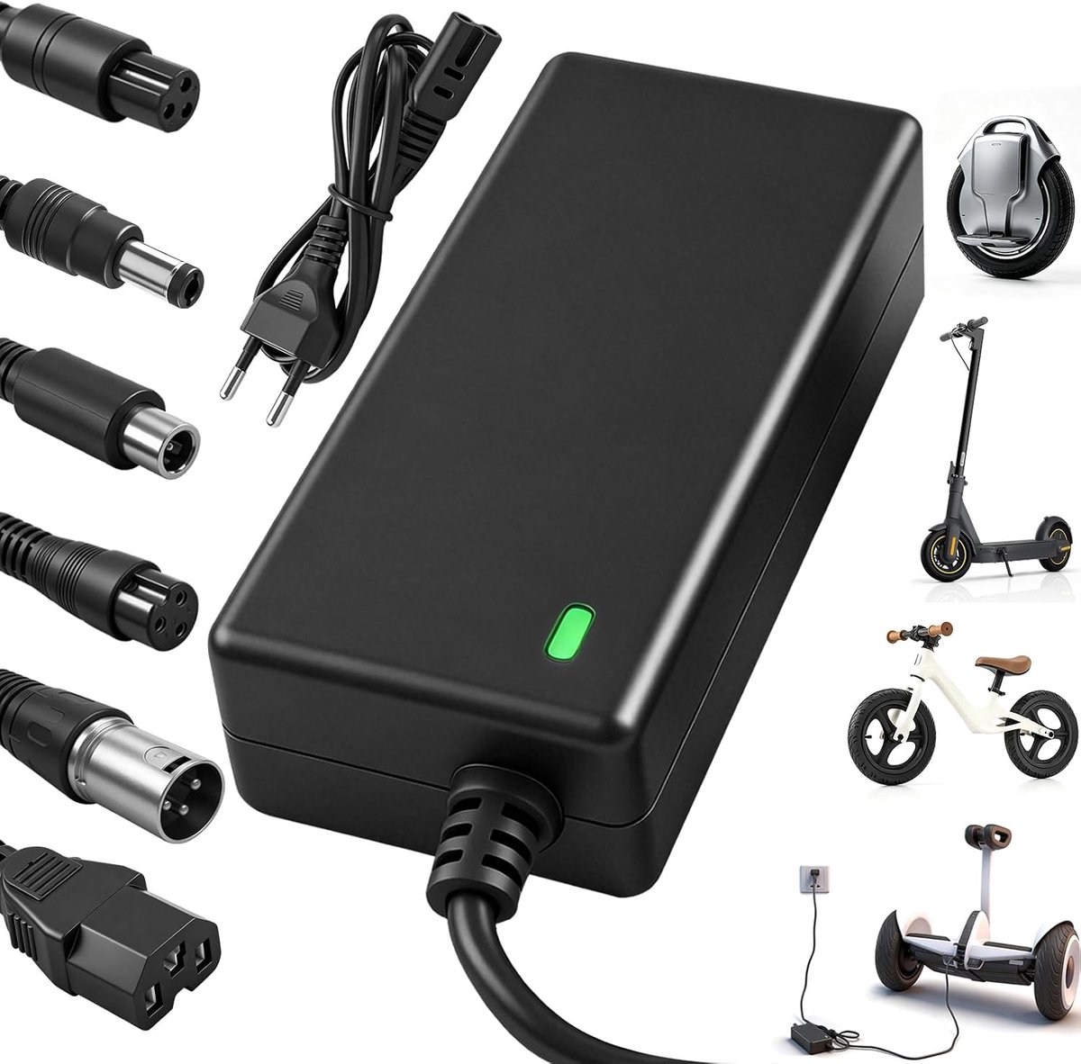 42 V 2 A oplader voor e-scooter, scooter, hoverboard