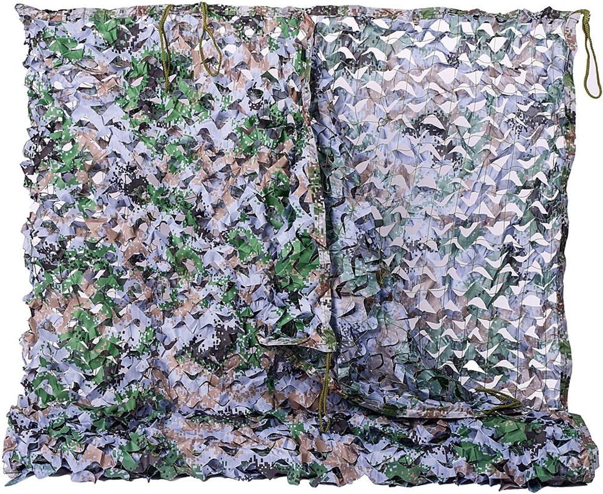 Camouflagenet Camo Net Camouflage Netten Digital 2M x 3M Army Militair Netten Bulkbroodje Jungle Militaire Gaas Net voor Zonnescherm Decoratie Jacht Jaloezie Schieten Camping