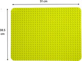 Uniblocks | Grote XL bouwplaat lichtgroen - 51 x 38,5 cm | 51 x 38,5 cm | | bouwplaten geschikt voor Duplo | grondplaten 32x24 noppen | | stad | Combineer met DUPLO bouwstenen | bouwblokken