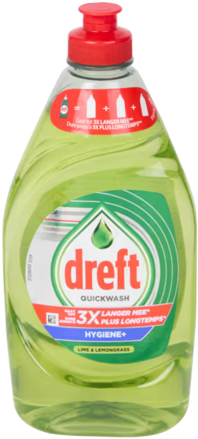 Dreft Quickwash afwasmiddel Limoen & Citroengras 450 ml