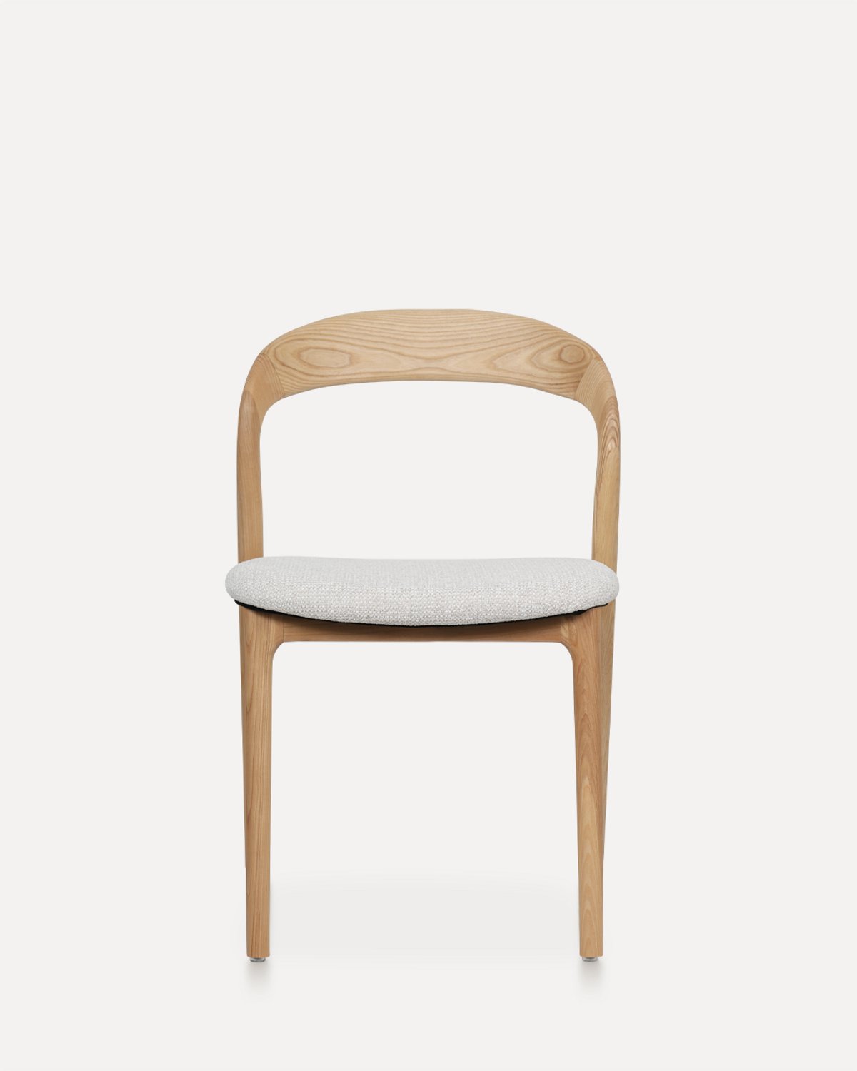 in& out door furniture Houten stoel ,Eetkamer stoel , Houten stoel Cameron Naturel / Gebroken wit- Set van twee