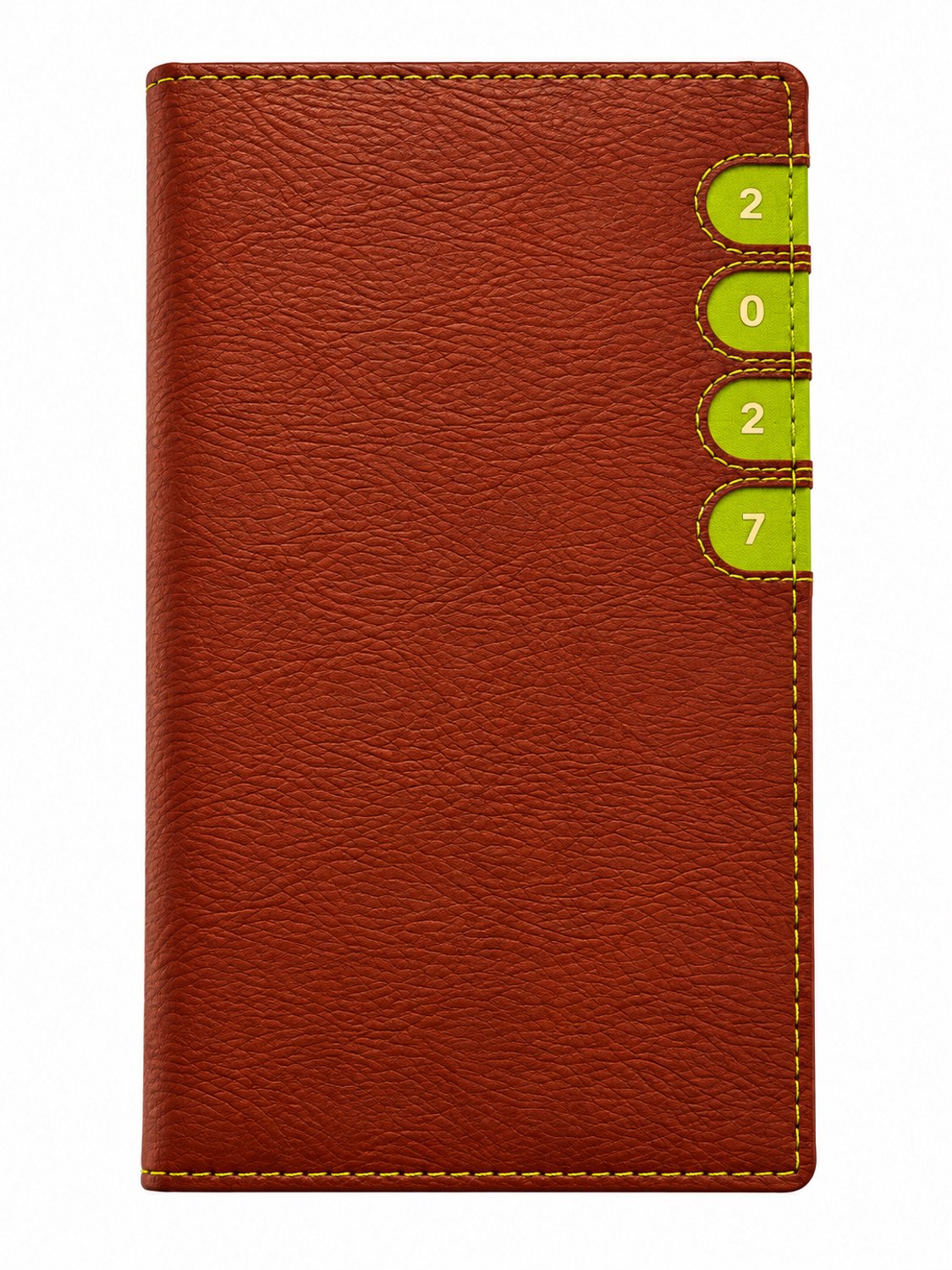 Castelli Zakagenda H37 two-tone Milano 2027 - kunstleder - week - 8.9 x 15.3 cm - bruin groen 2