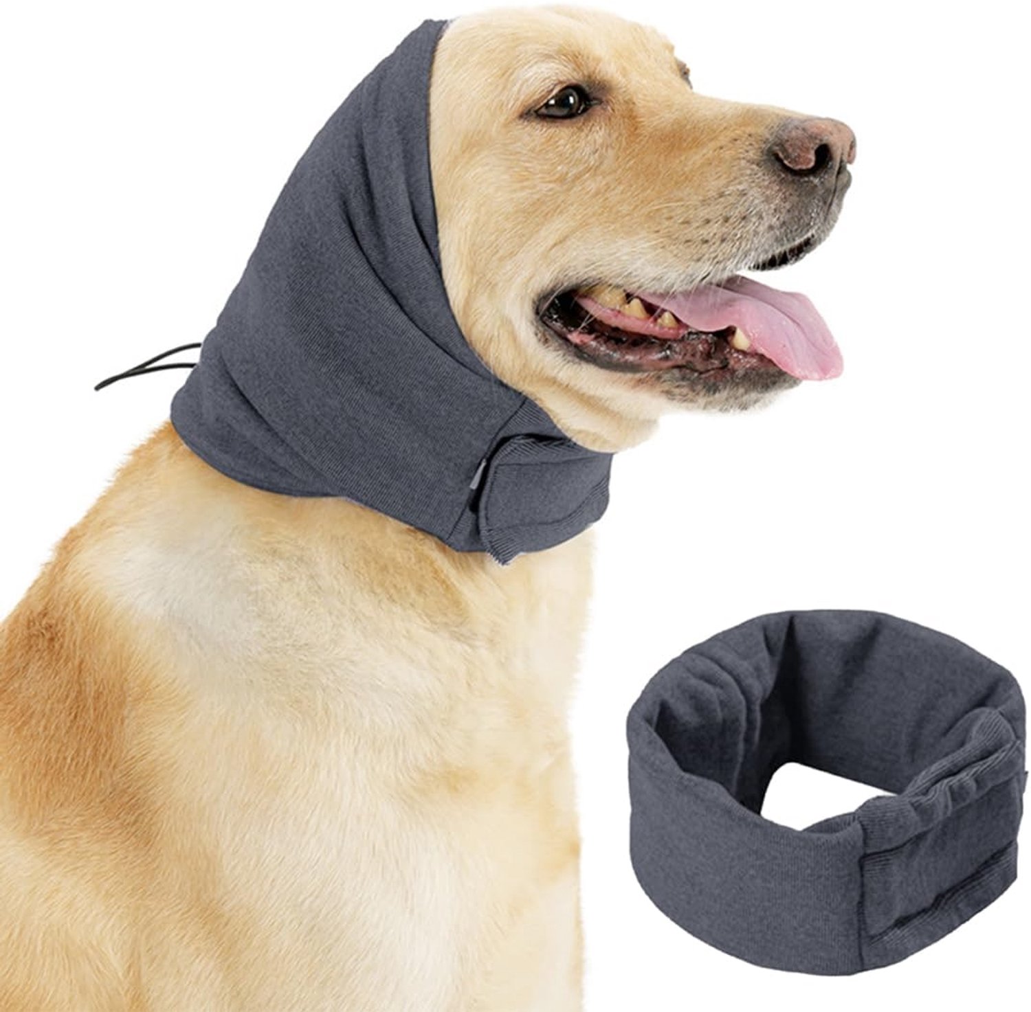 Oorbescherming hond - Verstelbaar - Grijs