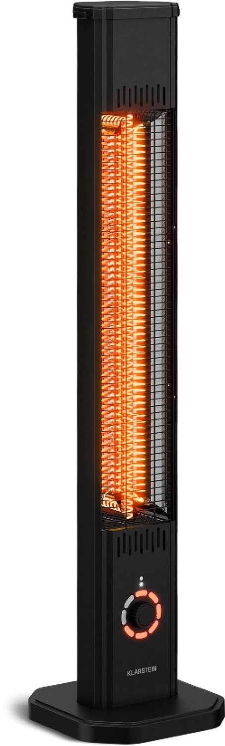 Infrarood Terrasverwarmer 2000 W - Vrijstaand en Wandmontage - IP65 Waterdicht - 8 Warmtestanden - Afstandsbediening - Omvalbeveiliging - Stil - Voor Buiten tot 15 m²