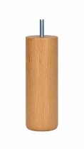 meubelpoten 15 cm rond Ø 5 cm massief hout (M8)