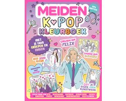 MEIDEN K-POP Kleurboek - KPOP - BTS - KATSEYE - STRAYKIDS - ENHYPEN - Demon Hunters - BLACKPINK - TWICE - LE SSERAFIM - Meisjes - Kleurboek - Tekenen - Tekenboek - Kleuren - Knutselen - DIY - Speelgoed Meisje - Cadeau - Doeboek - Vakantieboek