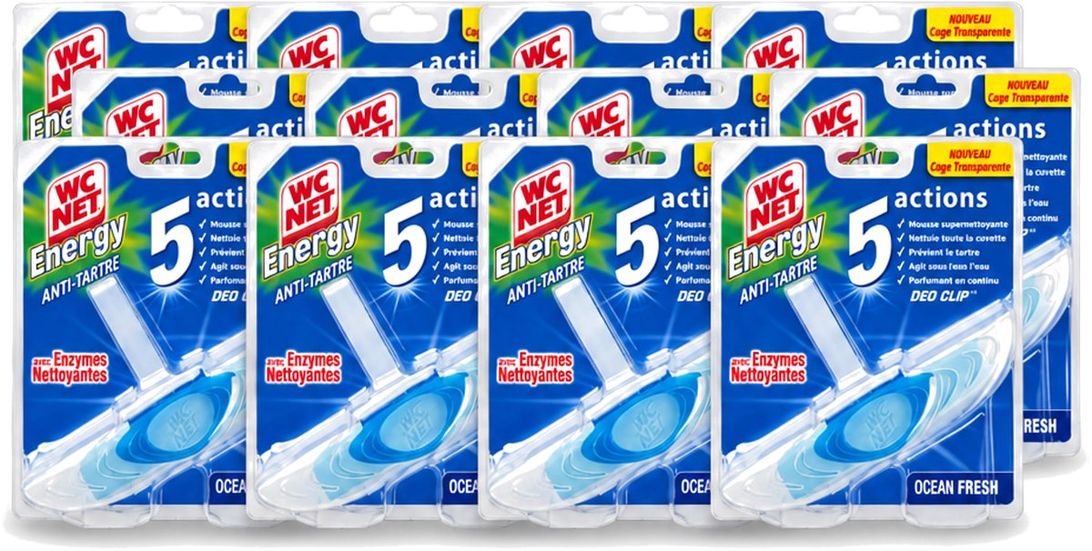 12 x WC Net - Toiletblok - Ocean Fresh - 1 Blokje - Voordeelverpakking - 12 stuks