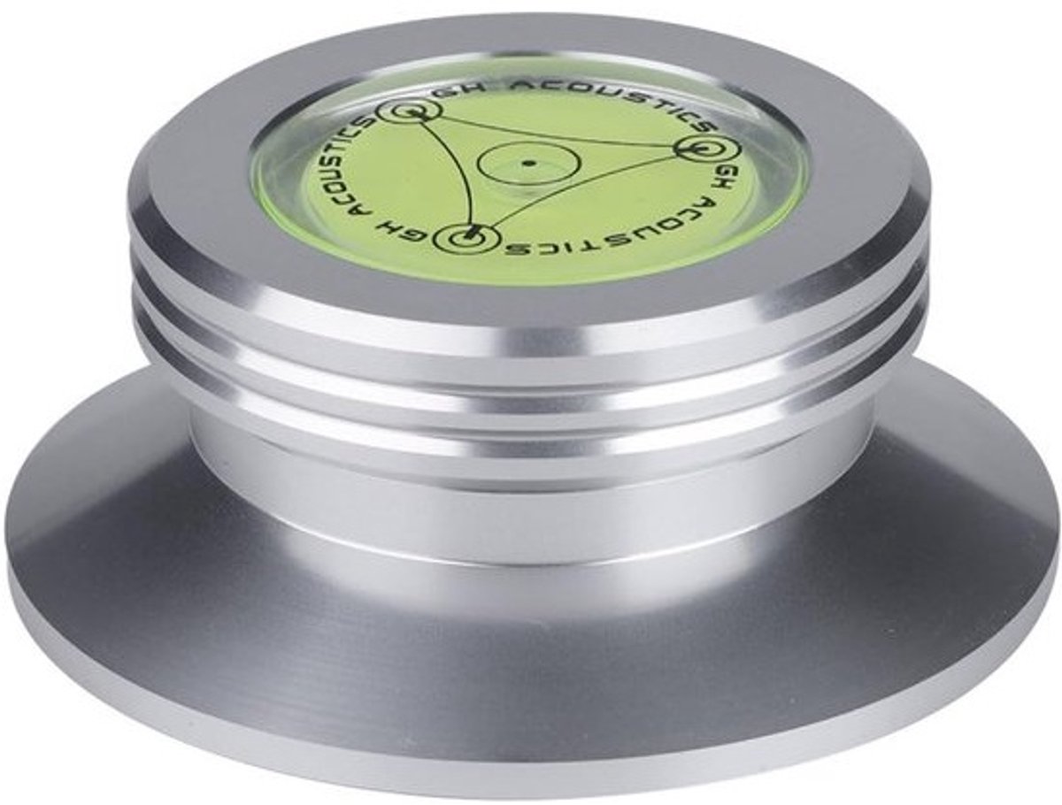 Platenspelerstabilisator - LP-gewichtklem - Voor verbeterde geluidskwaliteit - Hoge precisie - Aluminium - 78 mm - Diameter - Zwart
