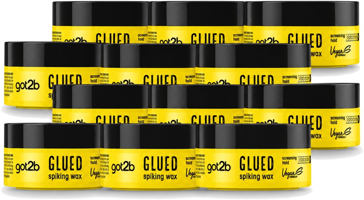12 x Got2B - Spiking Wax - Glued - 75 ml - Voordeelverpakking - 12 stuks