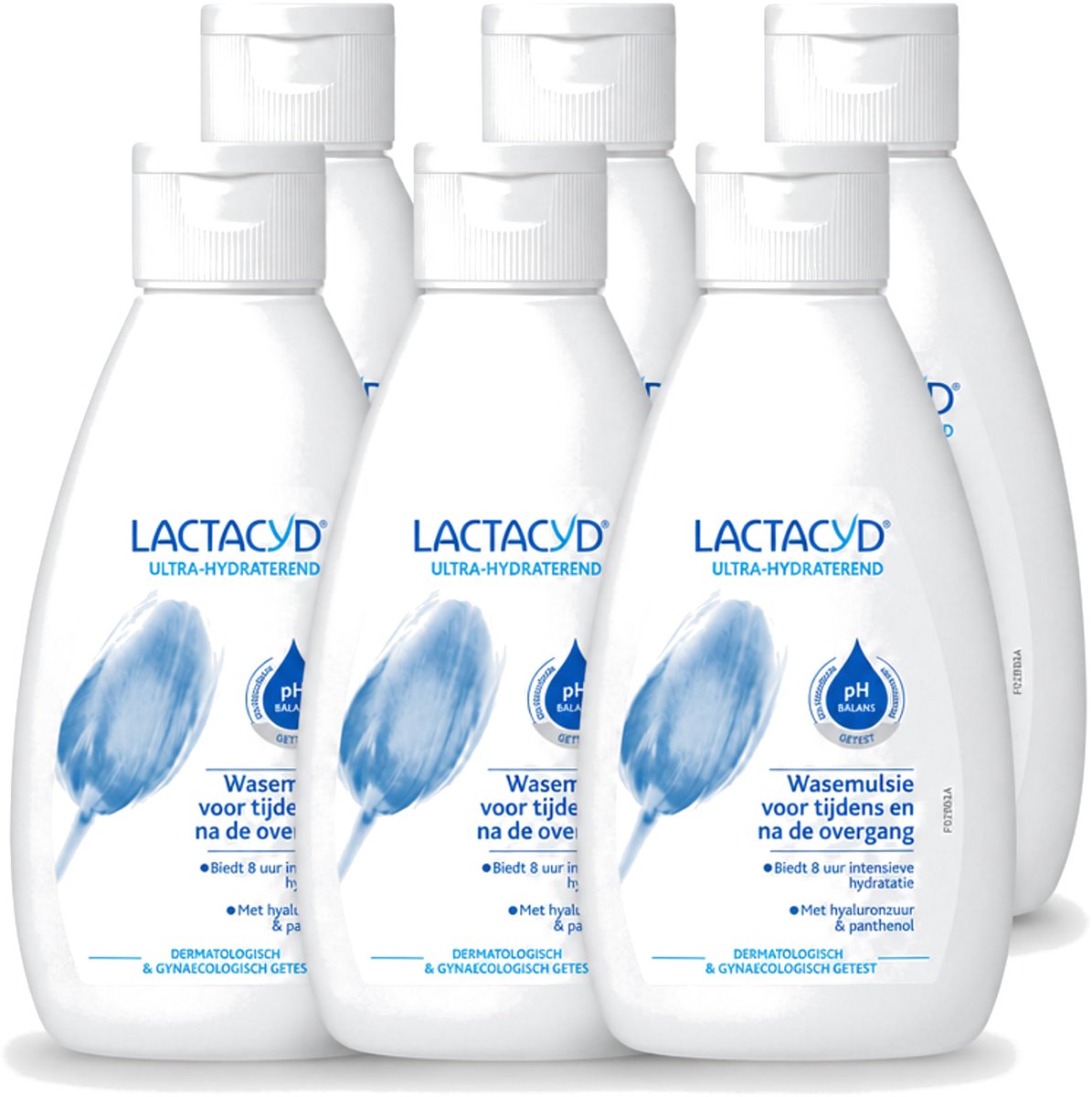 6 x Lactacyd – Ultra Hydraterend – Voor tijdens en na de overgang – 200 ml - Voordeelverpakking - 6 stuks