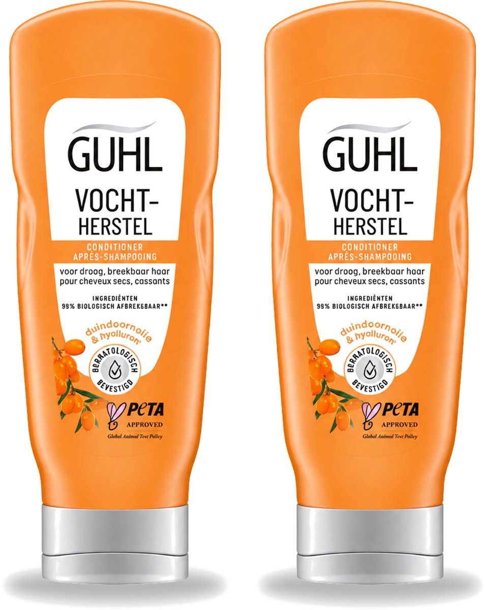 2 x Guhl - Crème Conditioner - Vochtbalans - 200 ml - Voordeelverpakking - 2 stuks