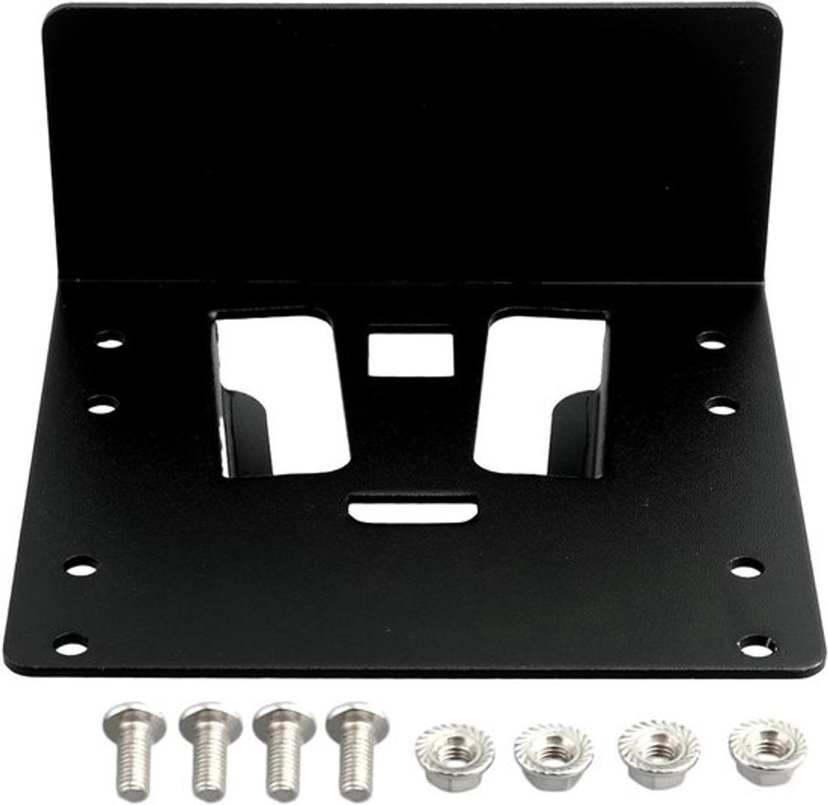 Fietstasadapter - Voorrekbevestiging - Fietstassen monteren - Speciaal ontworpen - 25 x 6 x 6 cm - Zwart