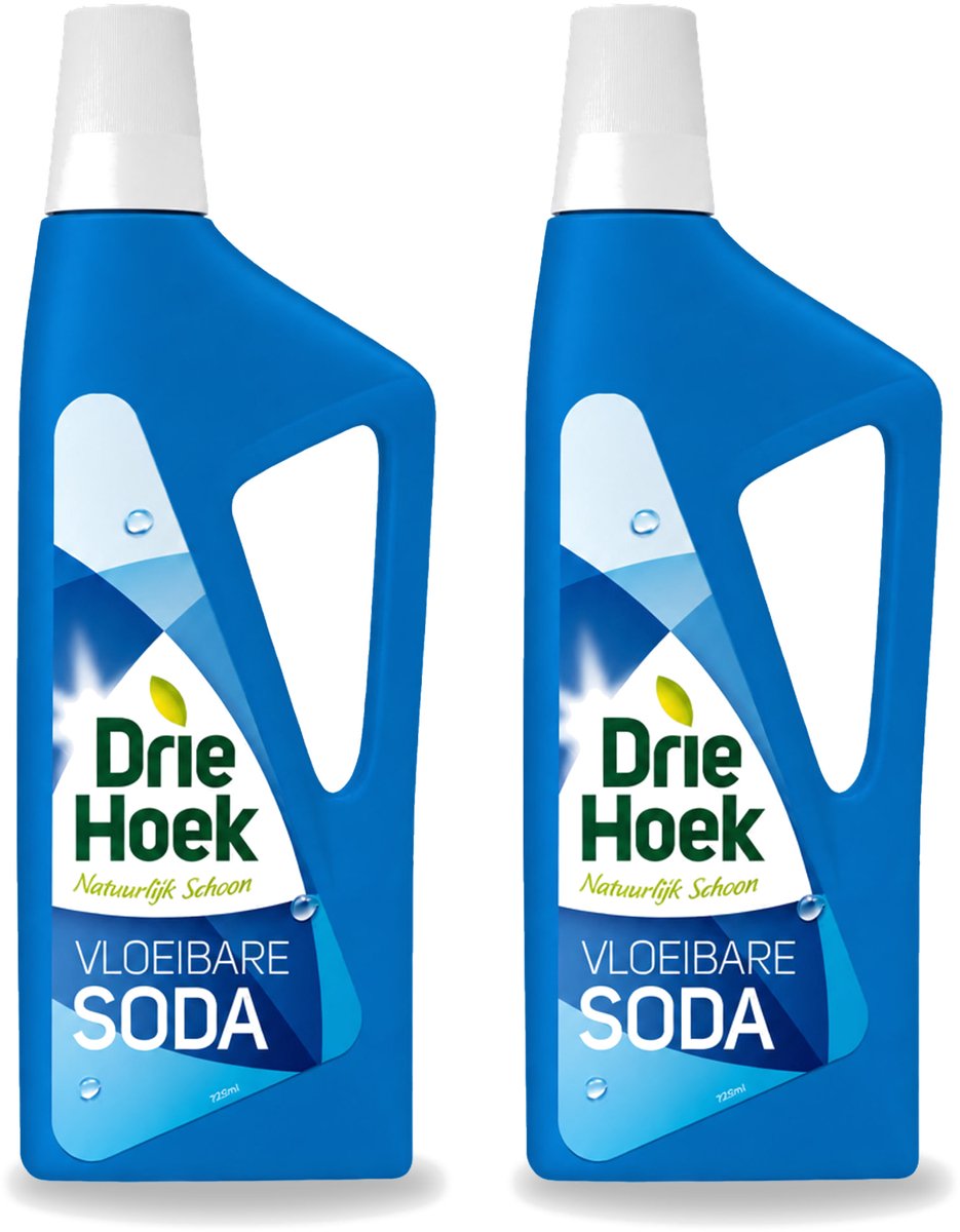 2 x Driehoek – Vloeibare Soda – 725 ml - Voordeelverpakking - 2 stuks