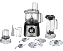 Bosch MCM3531M MultiTalent 3 - Keukenmachine - 800W - Foodprocessor - Veiligheidsdeksel - Zwart/RVS