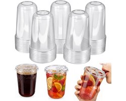 LANSKYLAN 50 Stück U-förmige Trinkbecher 500ml - ShopVlot