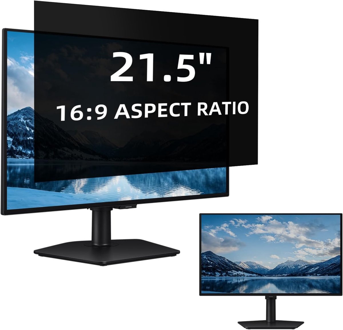 21,5-inch Computer Privacy Monitor PC-folie voor 16:9 Widescreen - anti-schittering/anti-blauw licht/afneembaar - ShopVlot