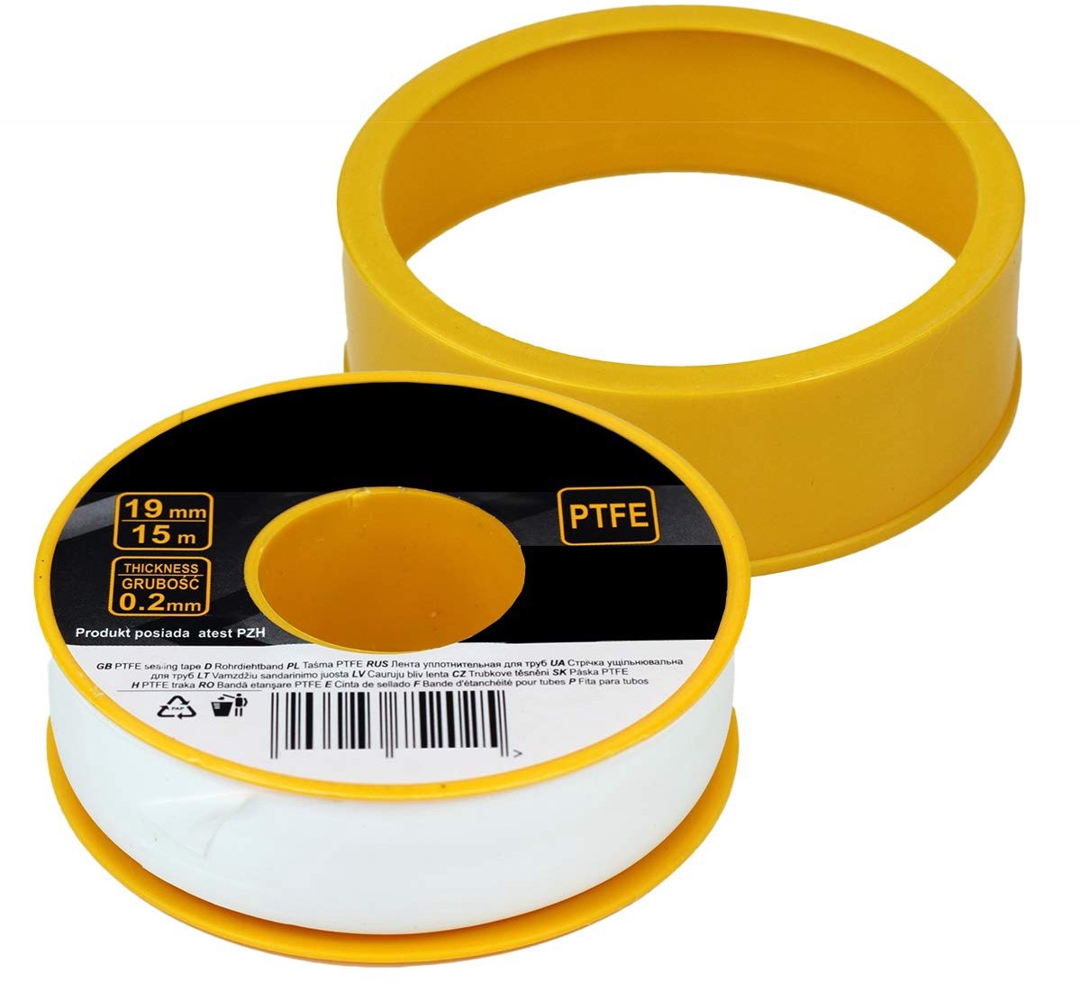 paymali Teflon tape 19 mm x 0.2 mm x 15 m professional quality - ShopVlot